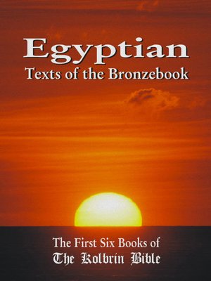 cover image of Egyptian Texts of the Bronzebook